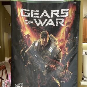 Gears Of War 5ft Flag Microsoft XBOX 360 2006 Poster GOW